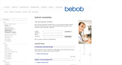 Desktop Screenshot of news.bebob.de