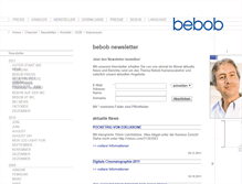 Tablet Screenshot of news.bebob.de